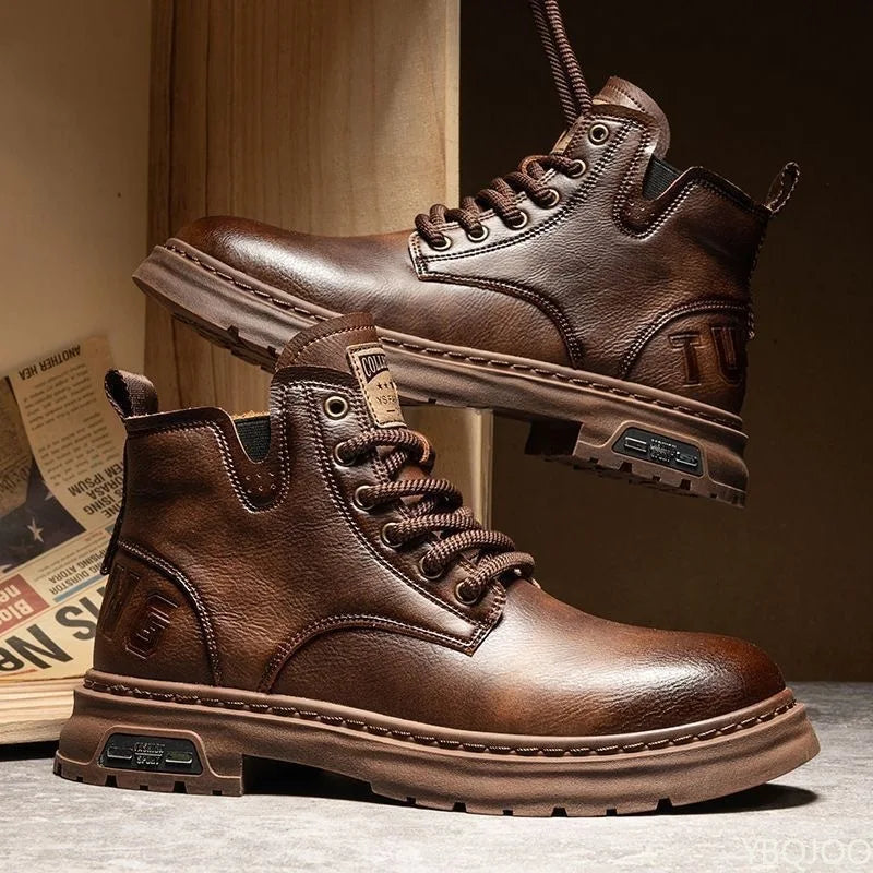 Retro High-Top Short Boots