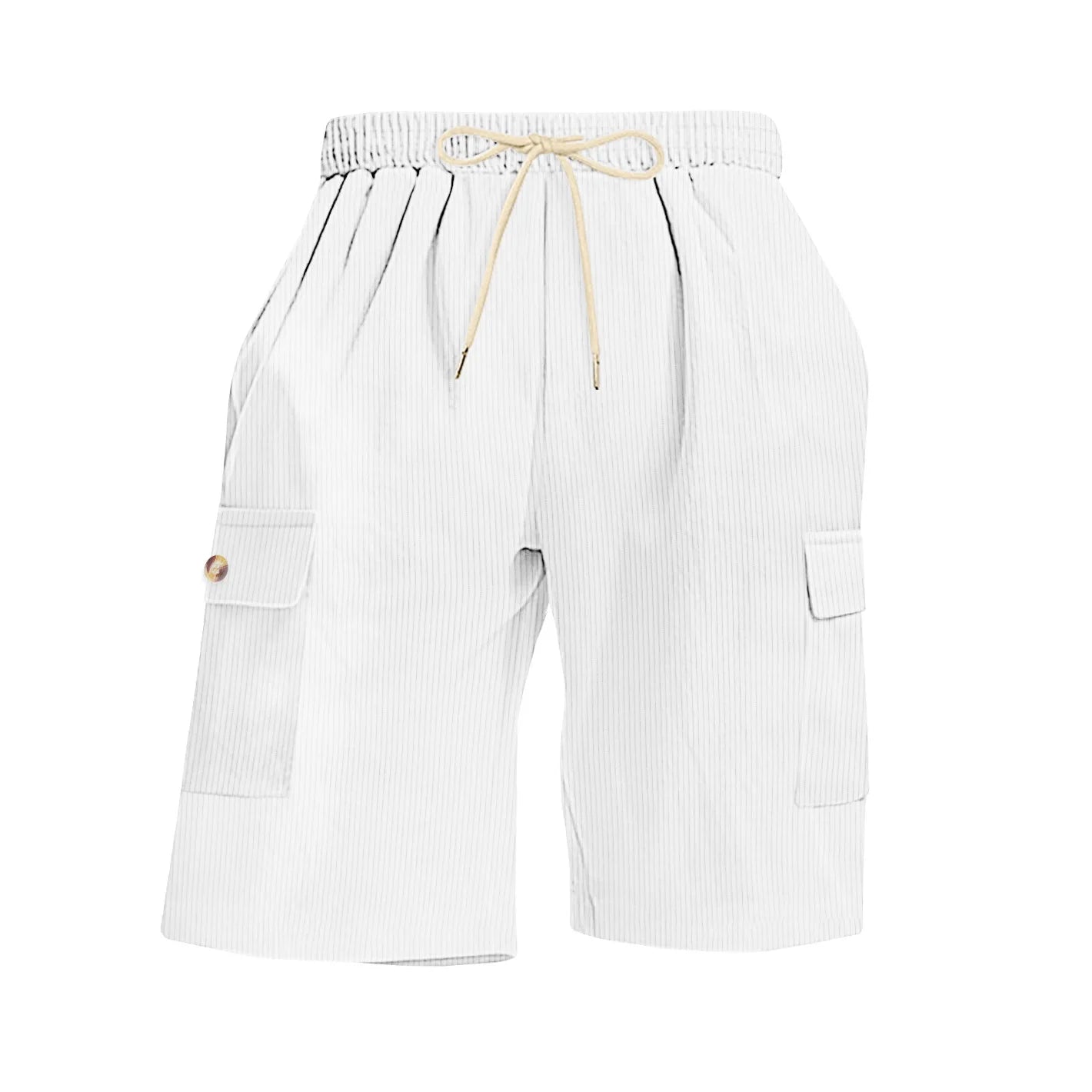Corduroy Multi-Pocket Cargo Shorts