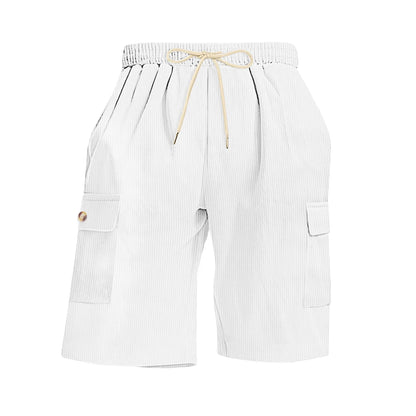 Corduroy Multi-Pocket Cargo Shorts