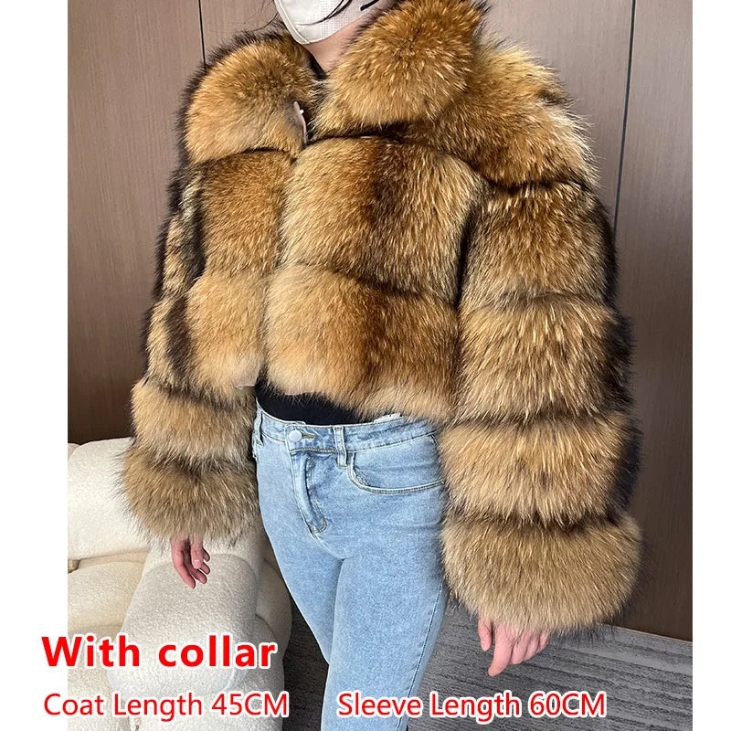 Raccoon Dog Fur Jacket