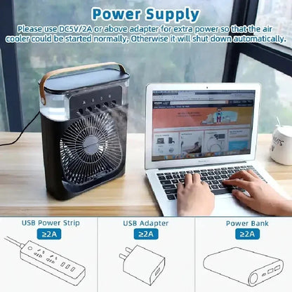 Portable Humidifier Cooling Fan