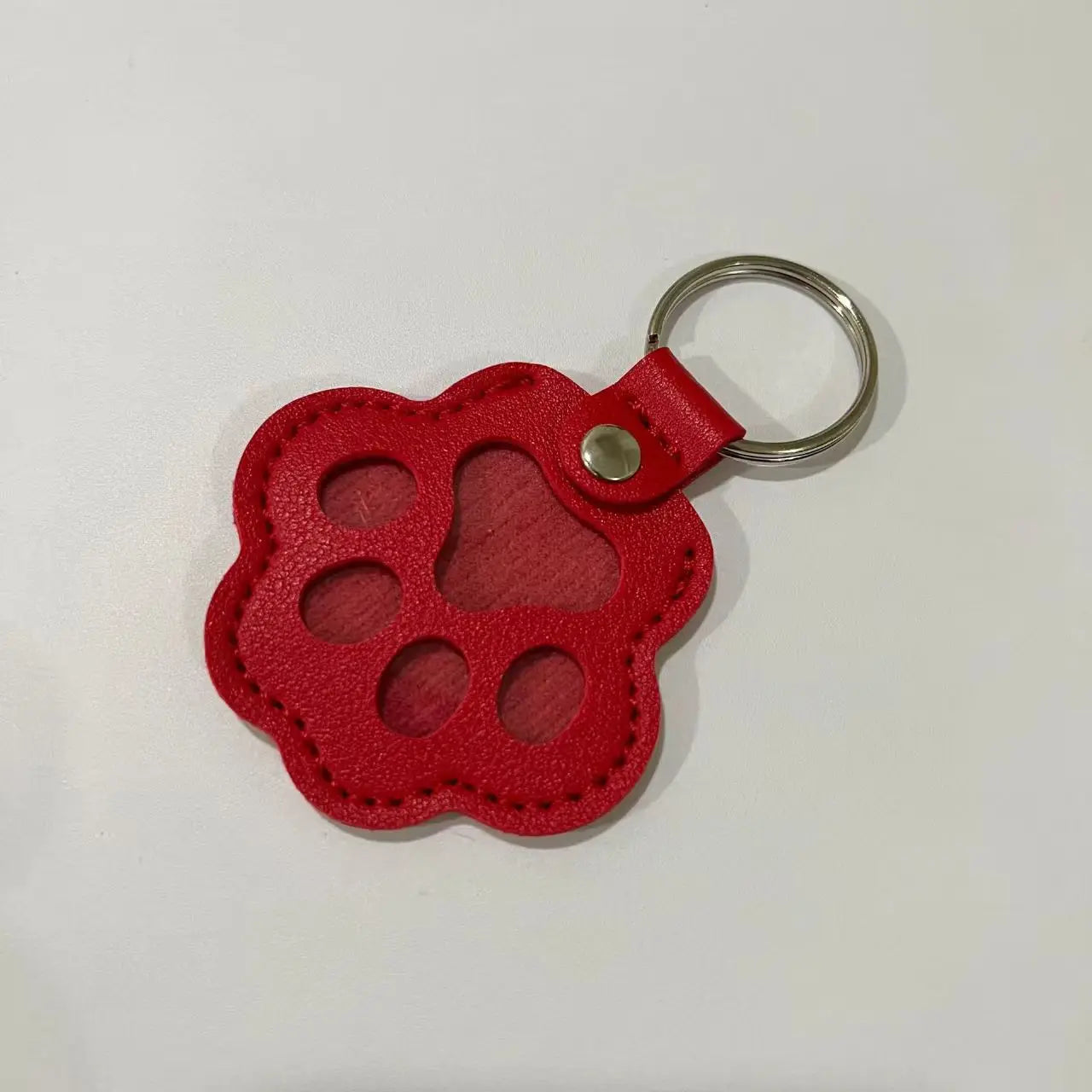 Dog Hair Collector Keychain Leather