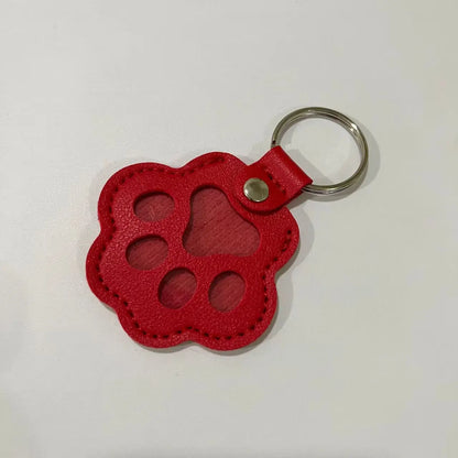 Dog Hair Collector Keychain Leather