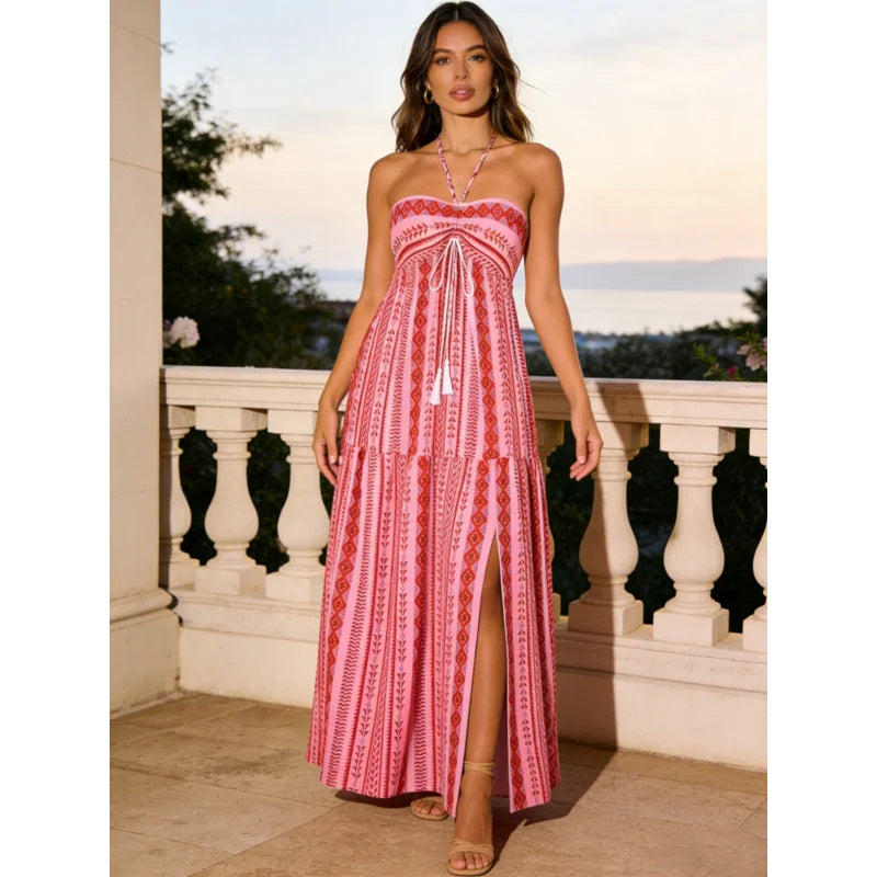 Geometric Beach Dress