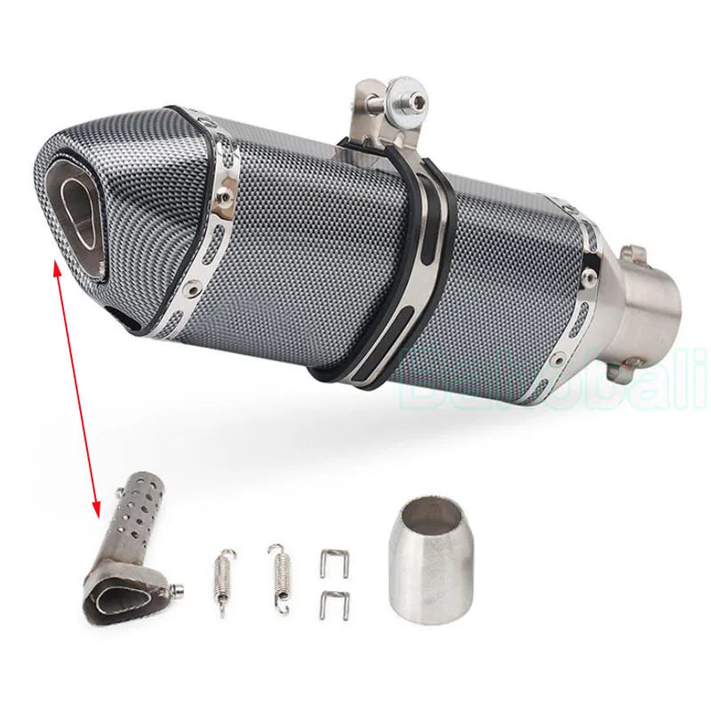 Universal 51mm Stainless Exhaust Muffler with DB Killer