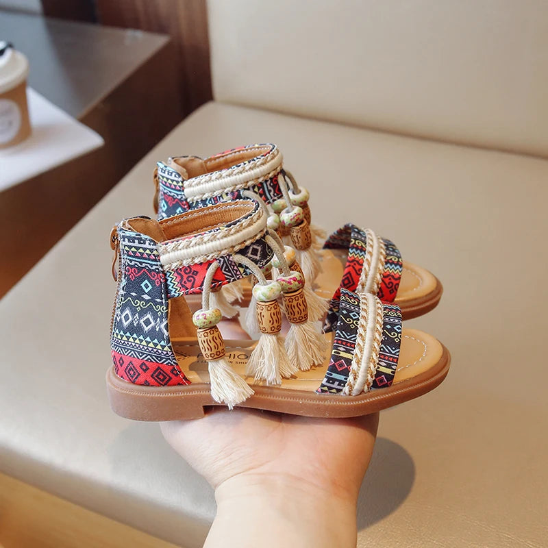 Tassel Gladiator Sandals