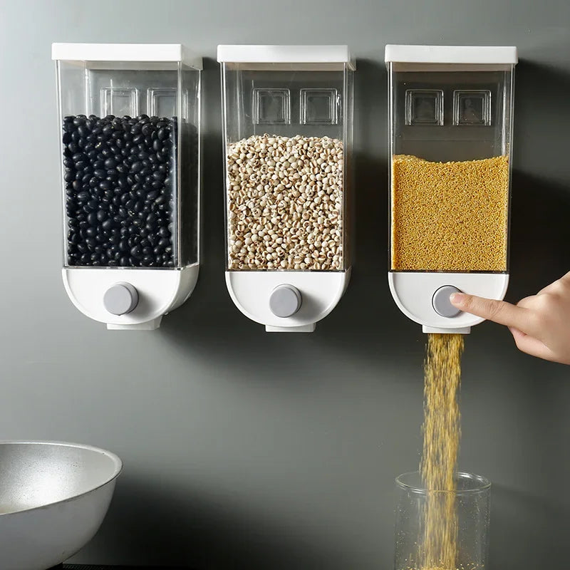 Transparent Wall Mounted Cereal Dispenser