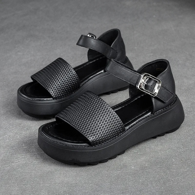 Leather Ankle Sandals