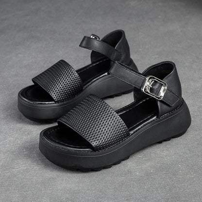 Leather Ankle Sandals