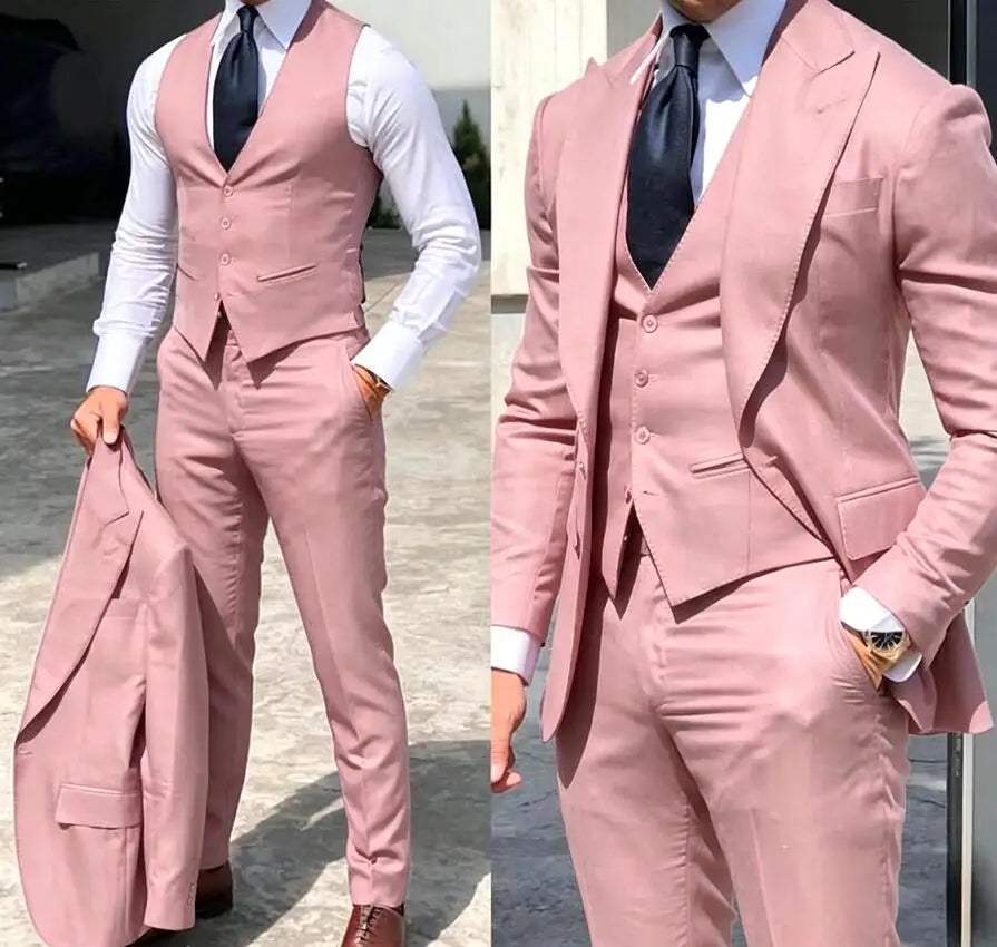 Classy Wedding Tuxedos Slim Suit