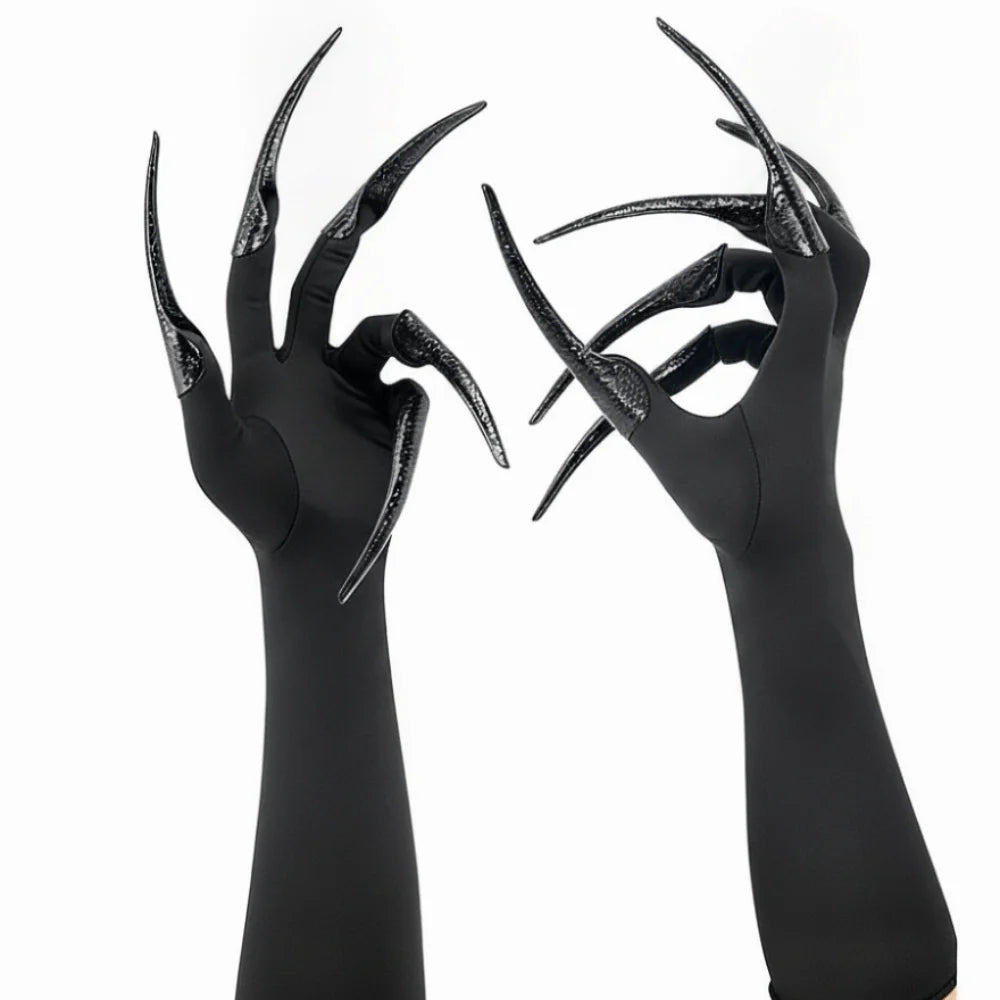 Black Witch Claw Nail Gloves