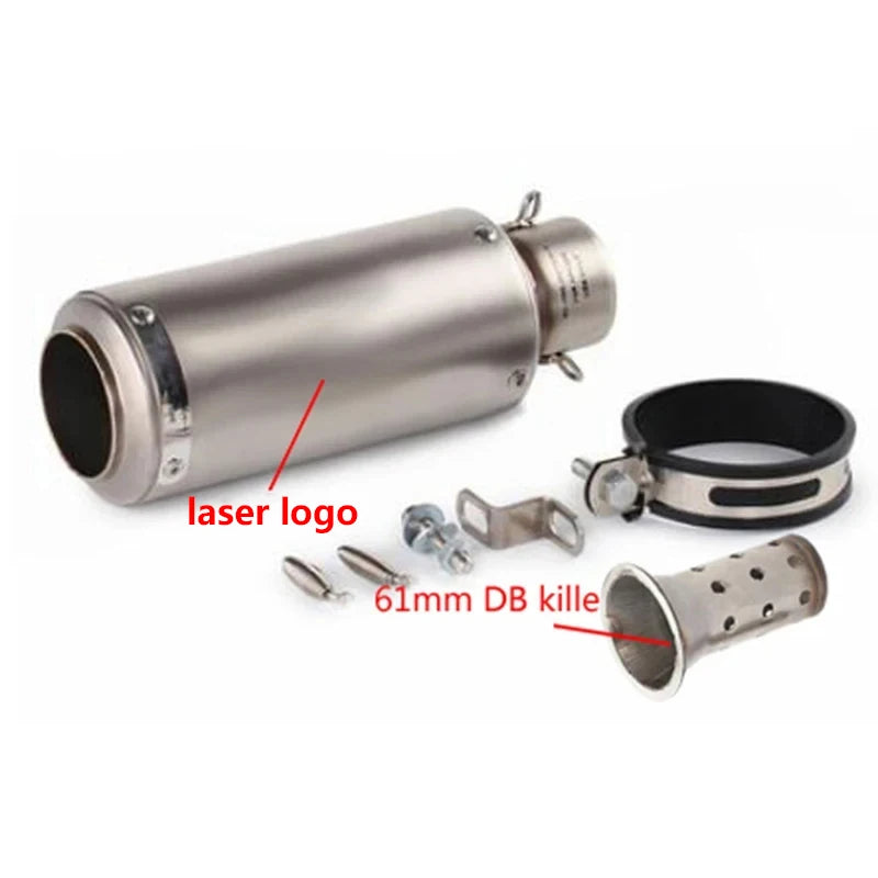 Universal 51/60mm Carbon Fiber Exhaust Muffler DB Killer