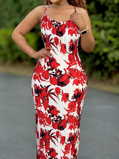 Tie Dye Pleated Dress
