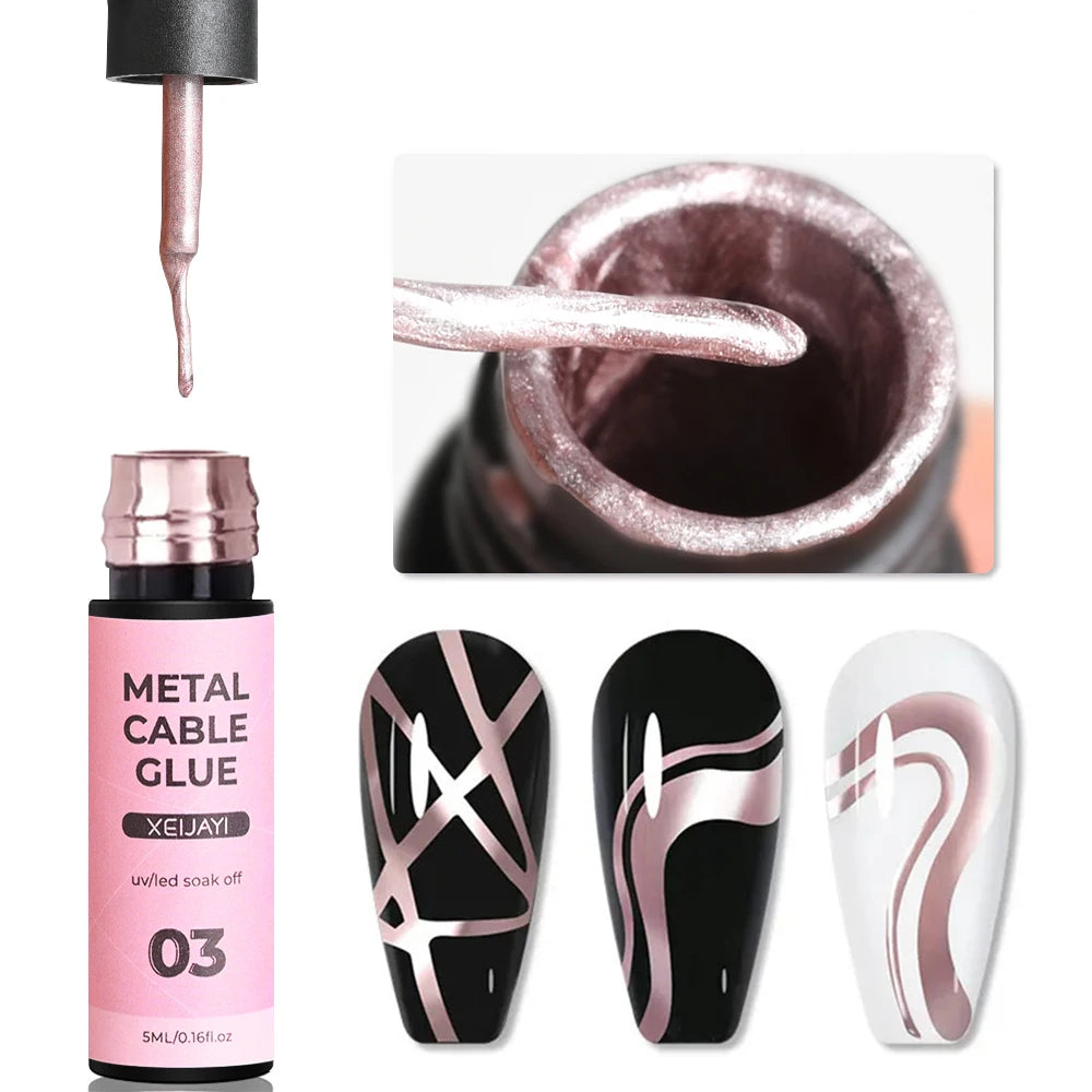 Metallic Chrome Nail Art Gel