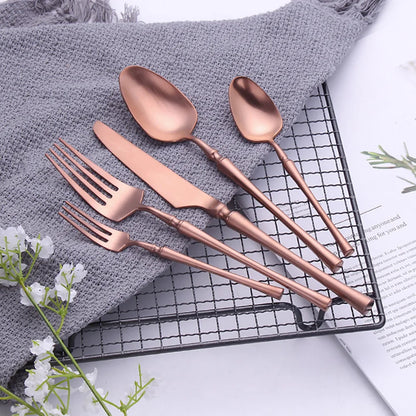 Metal Solid Sliver Cutlery Set