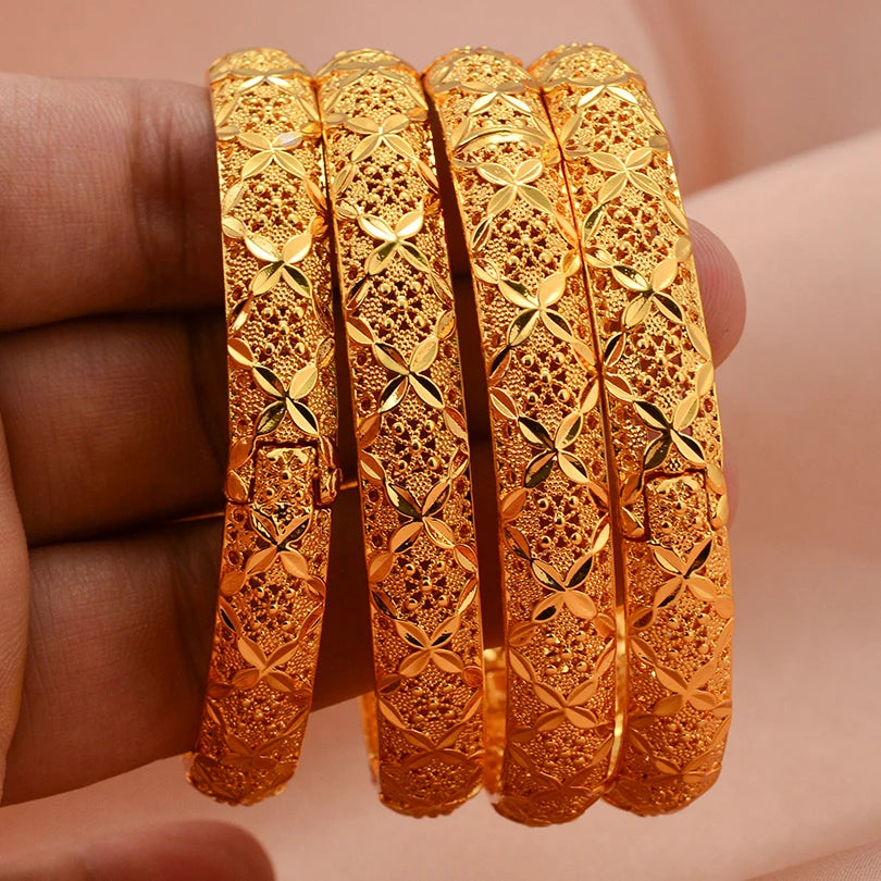 Gold Plated Bridal Bangle Bracelet
