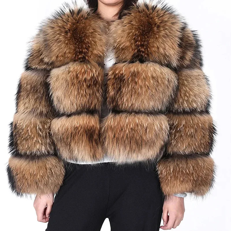 Raccoon Dog Fur Jacket
