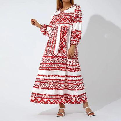 Boho Puff Sleeve Dress