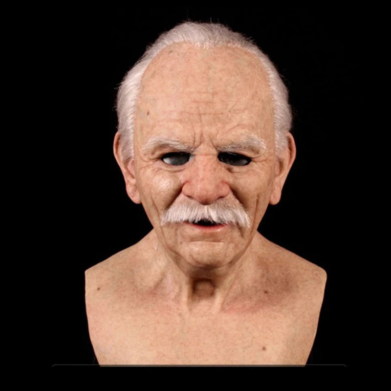 Elderly Face Latex Mask