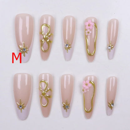 Butterfly Bow Press-On Nails