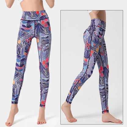 Cloud Hide Floral Push-Up Leggings