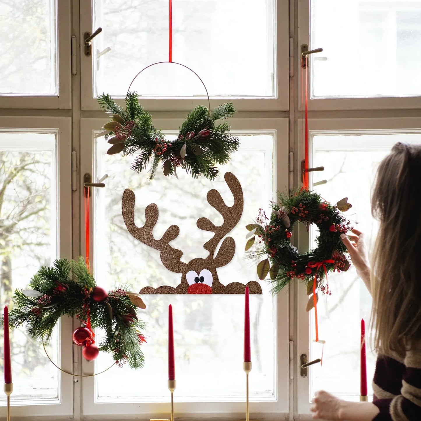 Festive Christmas Door Decor