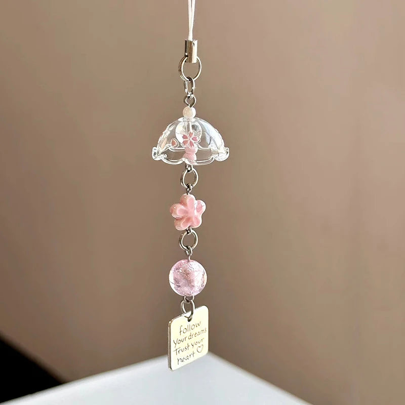 Cute Wind Chime Pendant Keyring
