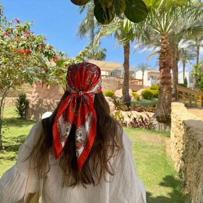 90cm Square Silk Scarf