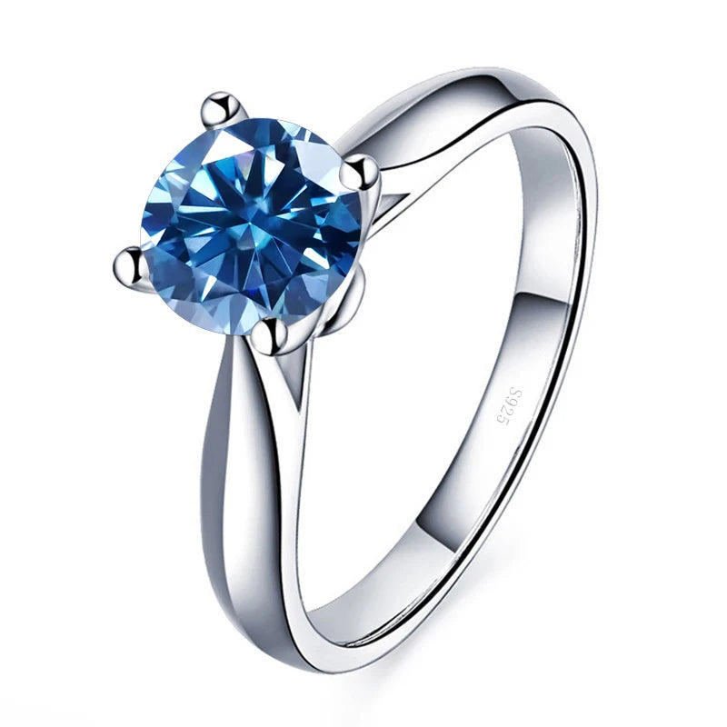 Round Moissanite Band Ring