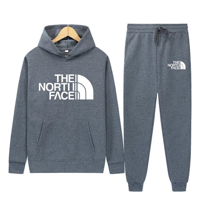 Unisex Two-Piece Hooded Tracksuit Set