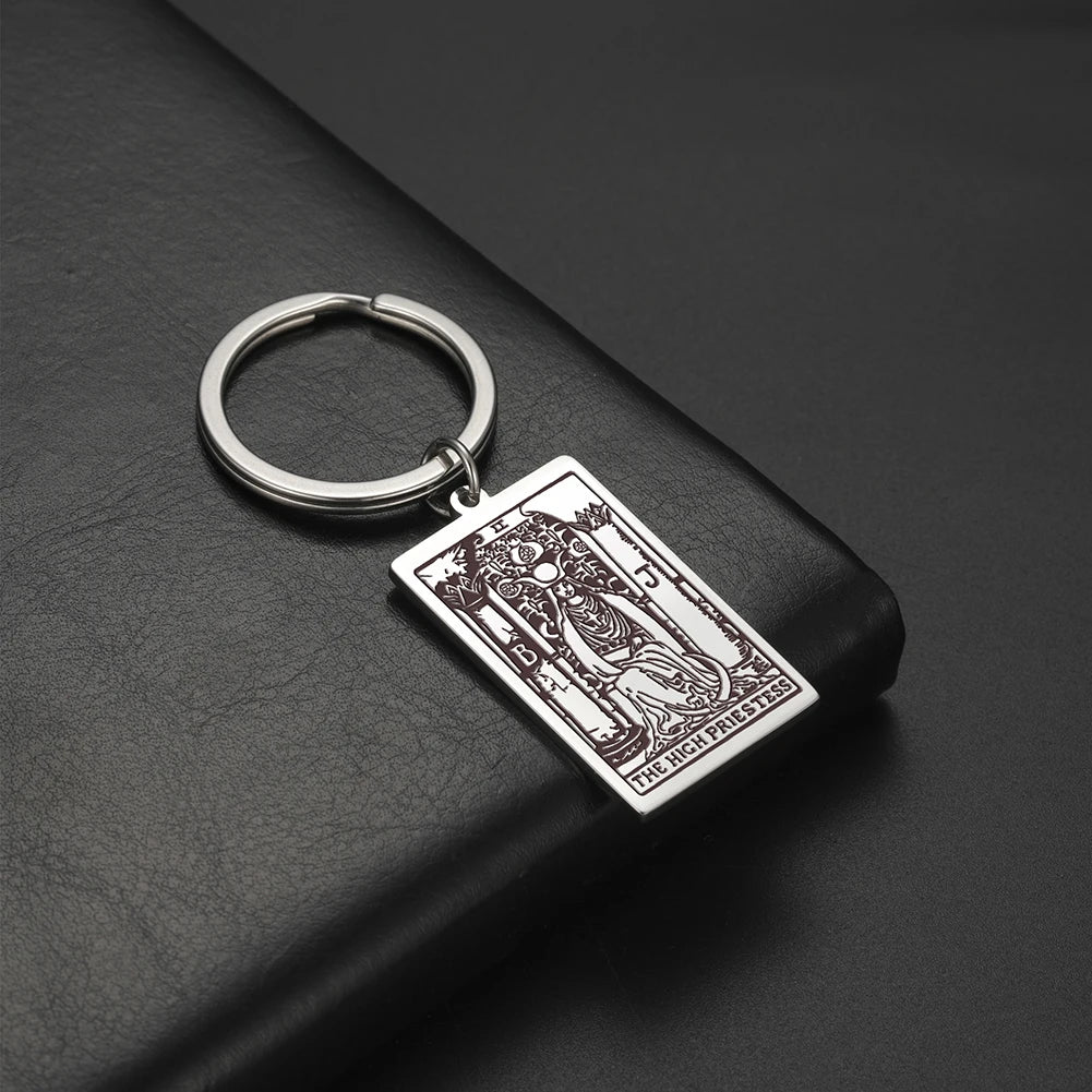 Tarot Key Chain Arcana Pendant