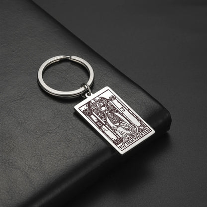 Tarot Key Chain Arcana Pendant