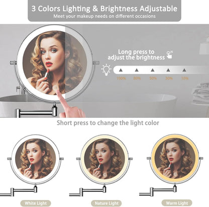 8" LED Wall Mirror