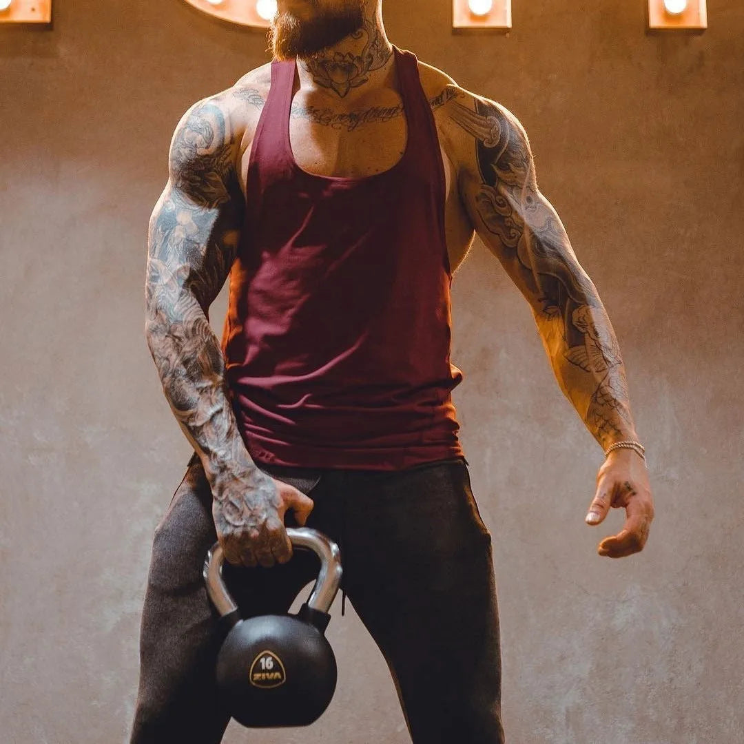 Men’s Gym Stringer Tank Top