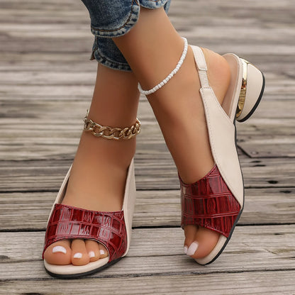 Back Hollow One-Line Sandals