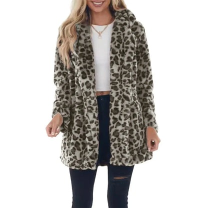 Leopard Faux Fur Coat