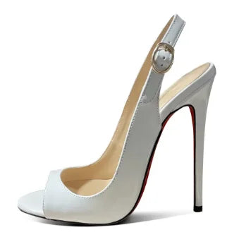 Buckle Strap Stiletto Pumps