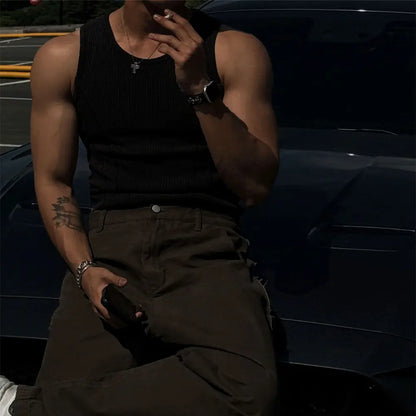 Ribbed Breathable Quick-Dry Tank Top