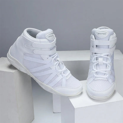 White High-Top Cheer Shoes
