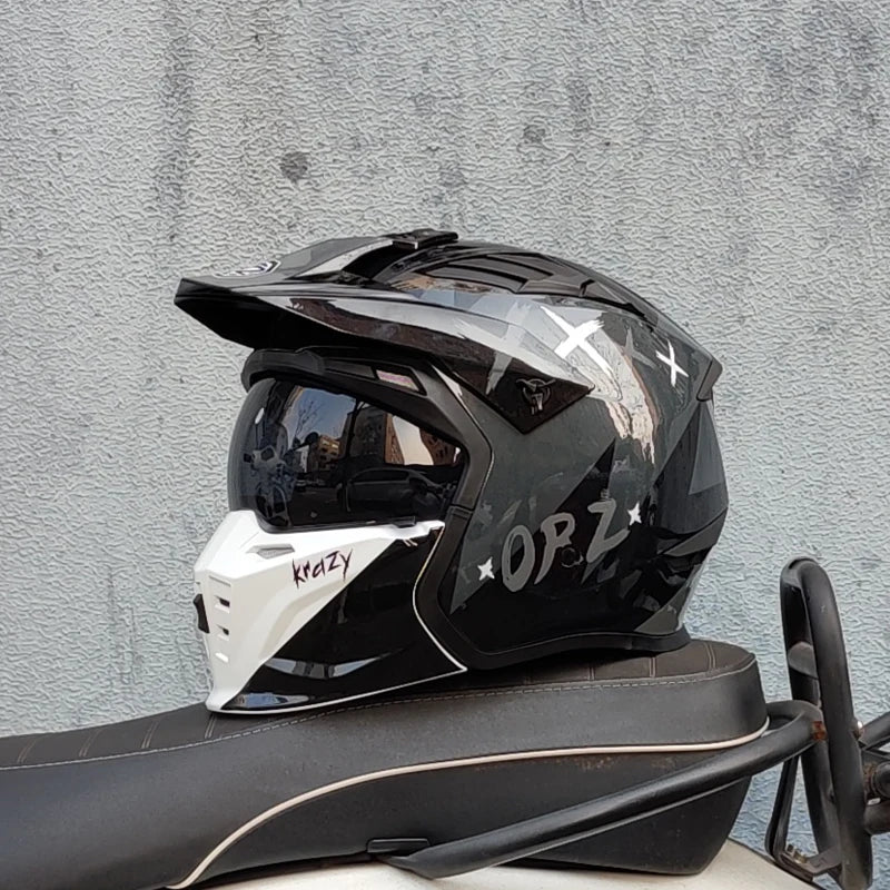 Vintage Warrior Motorcycle Helmet