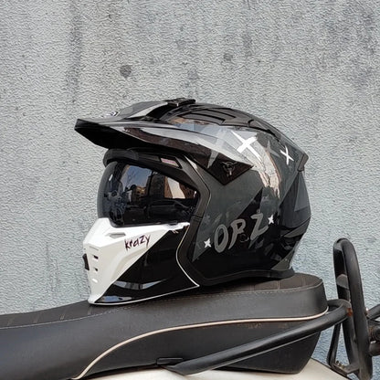 Vintage Warrior Motorcycle Helmet