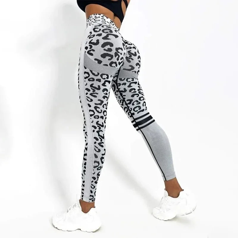 Seamless Leopard Hip-Lift Leggings