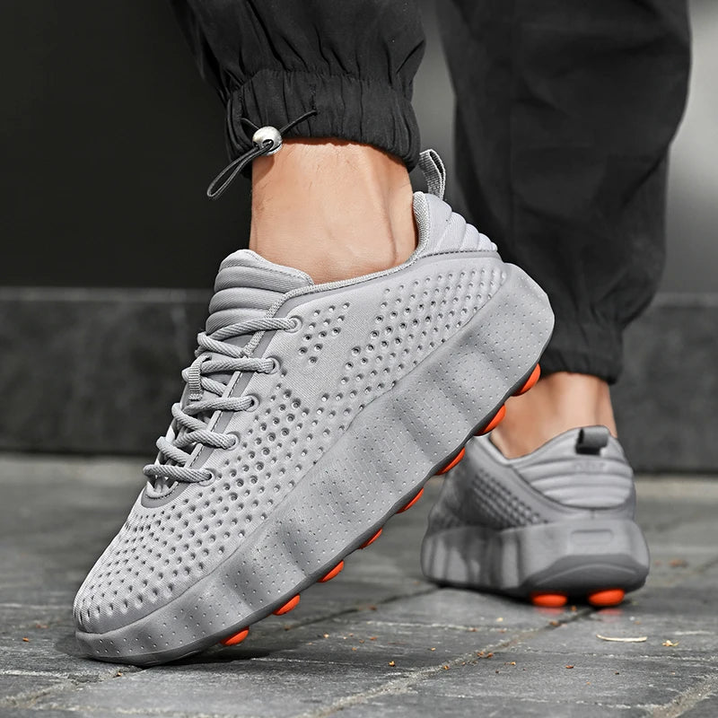 Thick-Sole Breathable Casual Sneakers