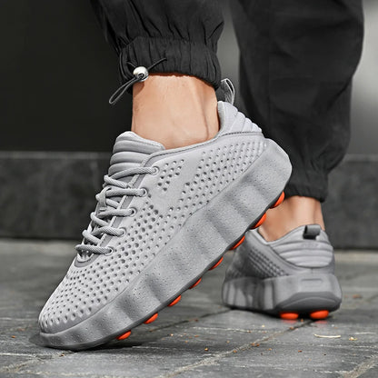 Thick-Sole Breathable Casual Sneakers