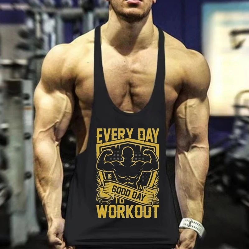 Gym-Goal Gym Stringer Vest Fitness