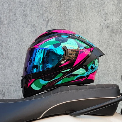 Double-Visor Full-Face Racing Helmet