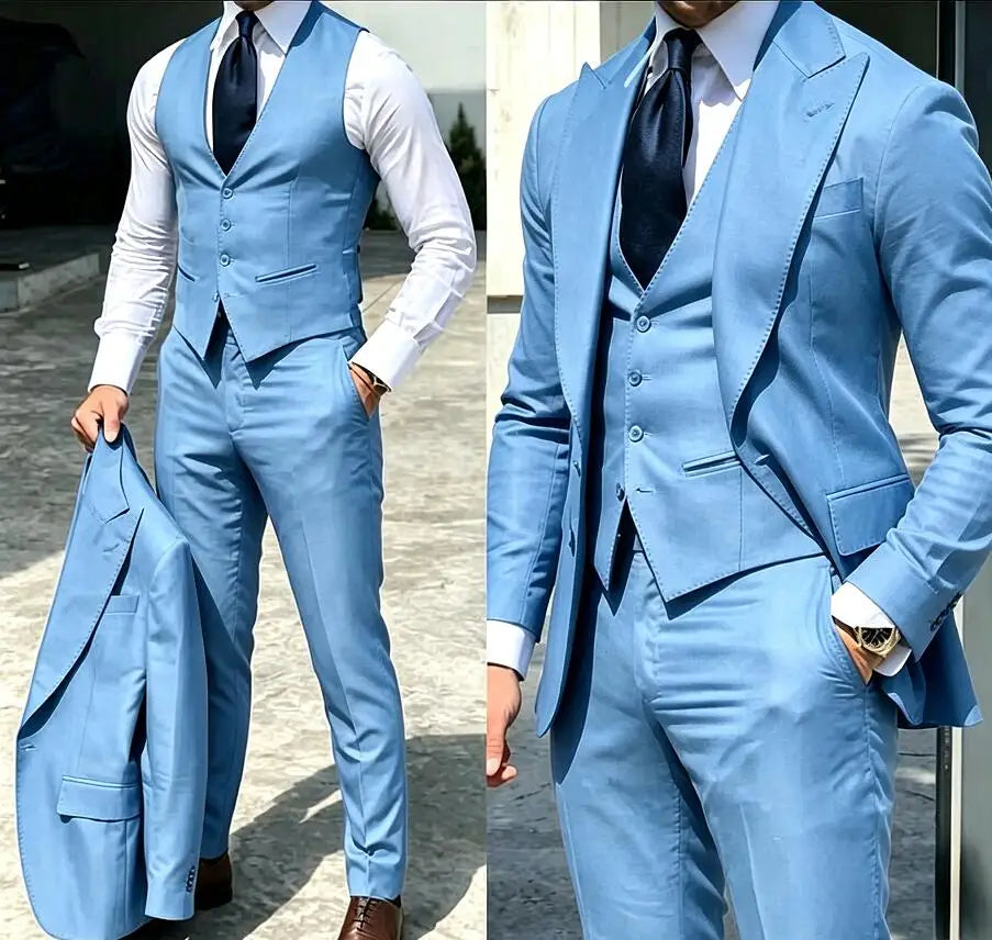 Classy Wedding Tuxedos Slim Suit