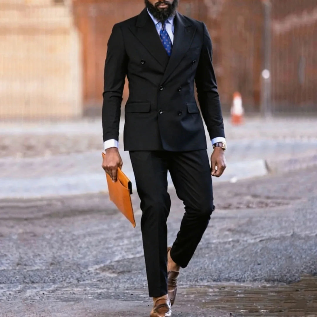 Dark Purple Double Button Suit