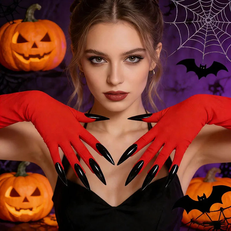 Elbow-Length Costume Claw Gloves
