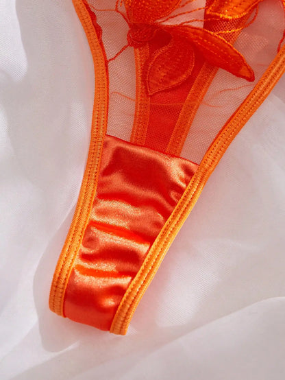 Lace Underwire Bra Panty Set